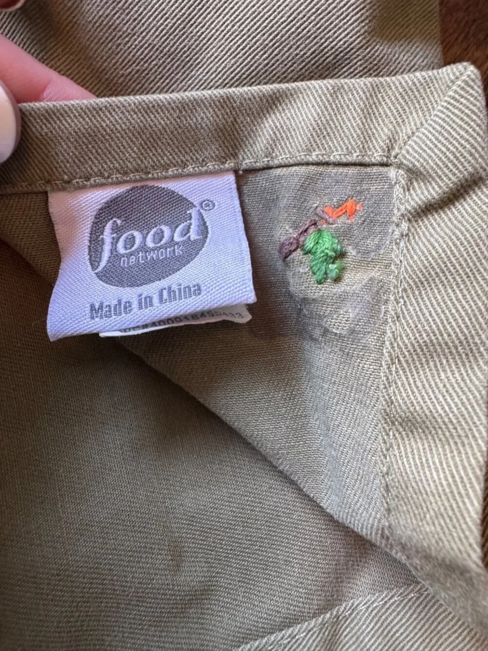 Custom Upcycled Napkin Set Fruit Button Embroidered Food Network Cloth Napkins